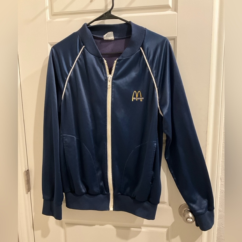 McDonald's Navy Blue Jacket with Yellow Accents